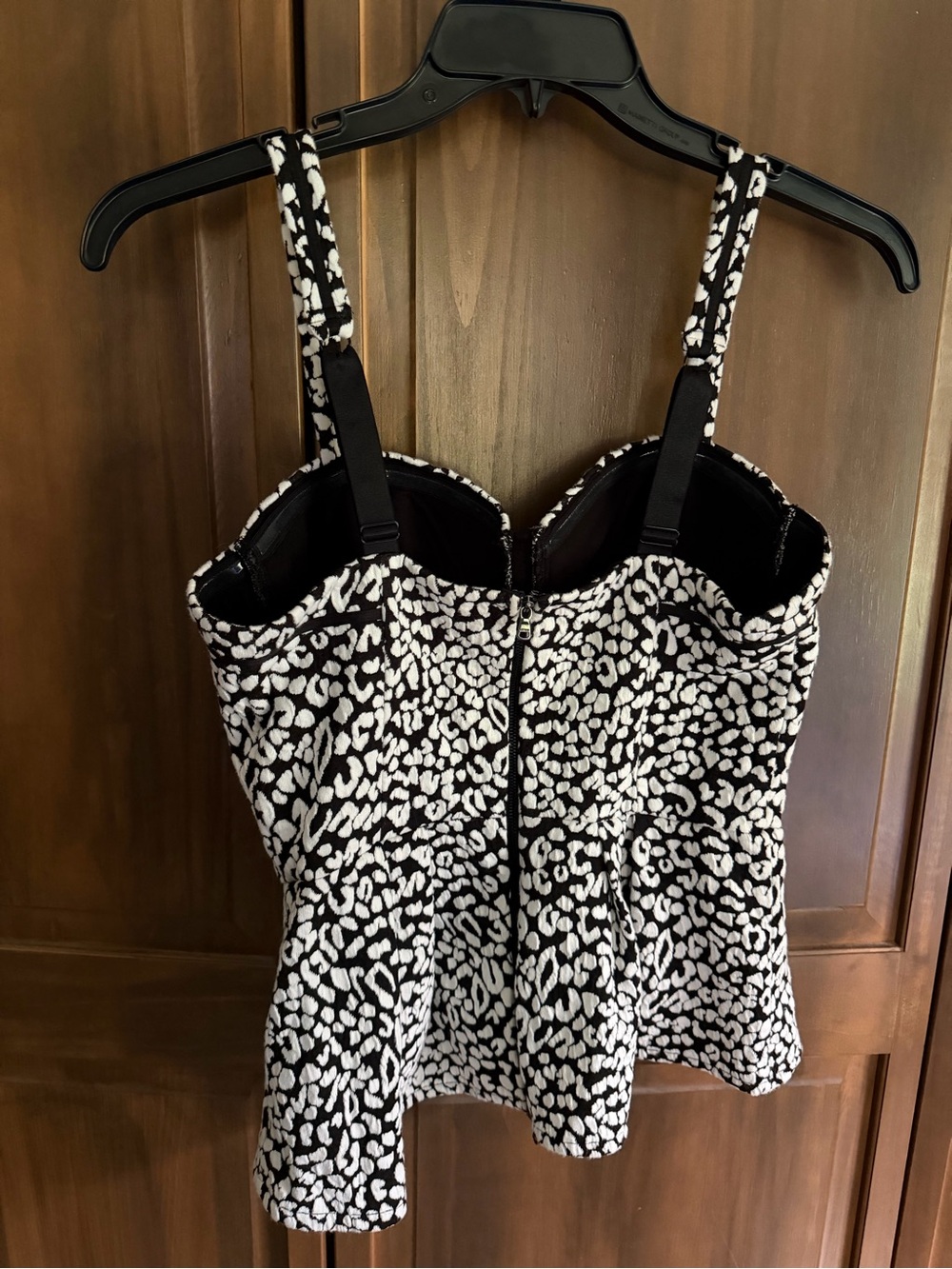 Guess Black and White Printed Bustier Camisole - Picture 2 of 8